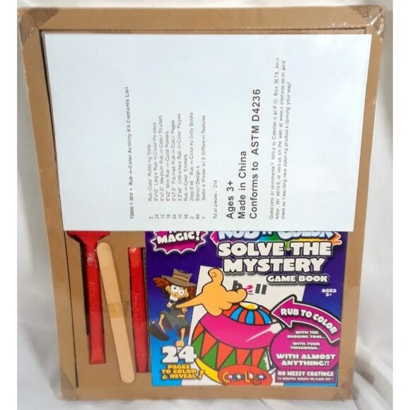 Rub 'N Color Solve Mystery Activity Kit - Picture 1 of 3